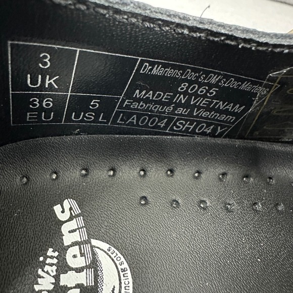 Dr. Martens 8065 Mary Jane Floral Leather Shoes Comfortable Black Size US 5 NWOT - Picture 6 of 16